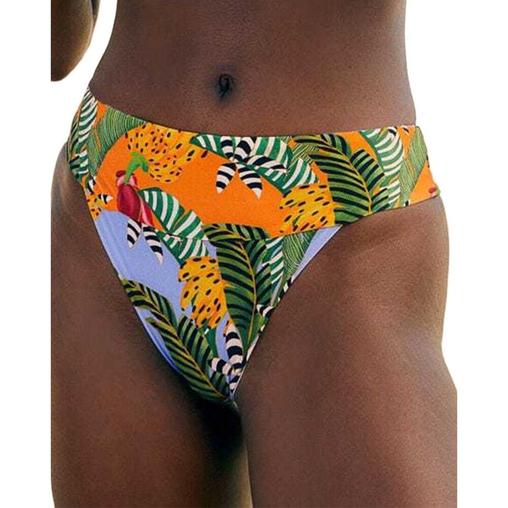 Farm Rio Womens  Striped Bananas Bikini Bottom